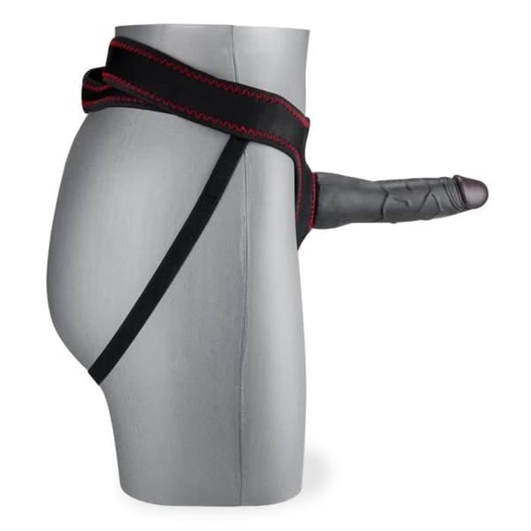 Strap-on dildo - Eduardo - 17.0cm - Sugkopp - Mjuk och flexibel - Realistisk