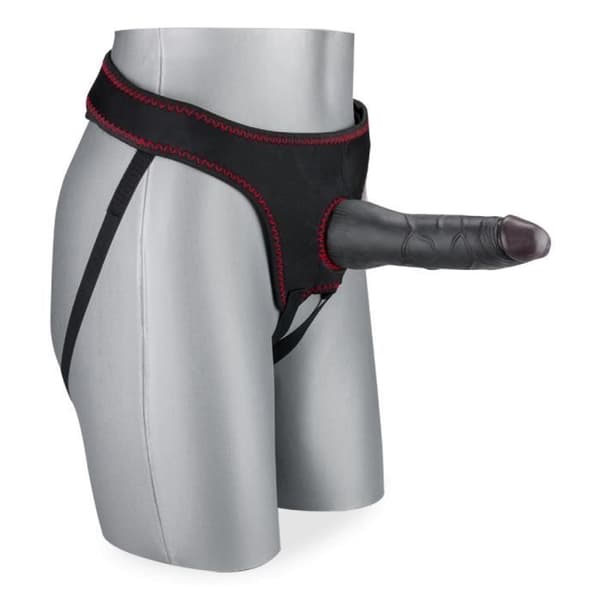 Strap-on dildo - Eduardo - 17.0cm - Sugkopp - Mjuk och flexibel - Realistisk