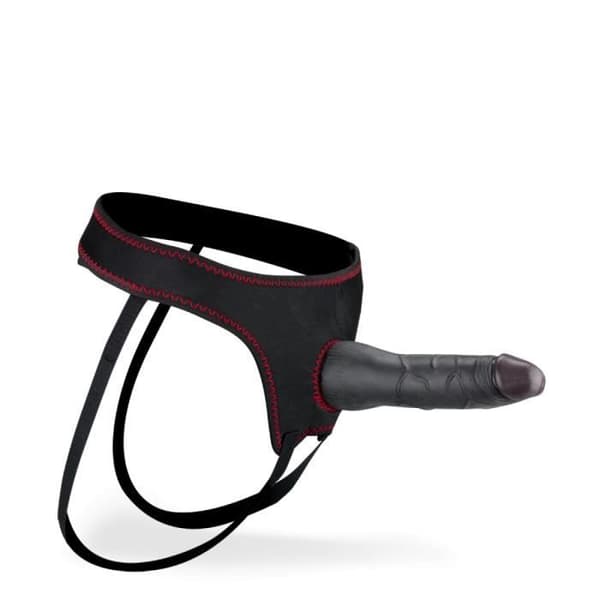 Strap-on dildo - Eduardo - 17.0cm - Sugkopp - Mjuk och flexibel - Realistisk