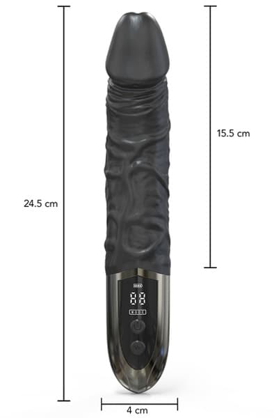 Anal Power Vibrator 24,5 cm Vibrerende analdildo