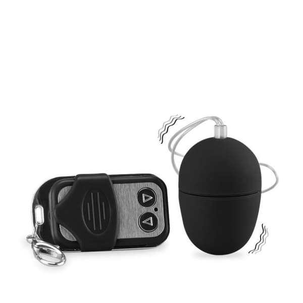 Ovar Vibrerande - KÄRLEK OCH VIBBAR - Liten - Fjärrstyrd - 10 Vibrationslägen - Svart