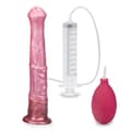Miniatyrbild 3 av 6: Silikonejakulerande dildo med hästsugkopp