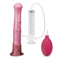Miniatyrbild 4 av 6: Silikonejakulerande dildo med hästsugkopp