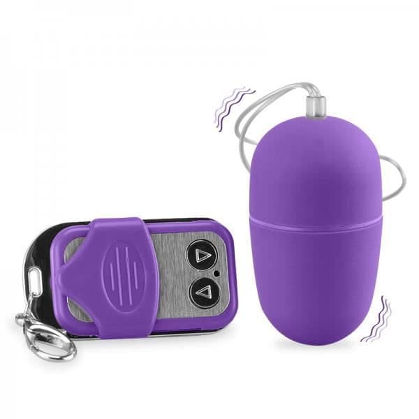 Fjärrstyrt vibrerande ägg - LOVE &amp; VIBES - Lila - 10 vibrationslägen - Mjukt silikon - Vuxen