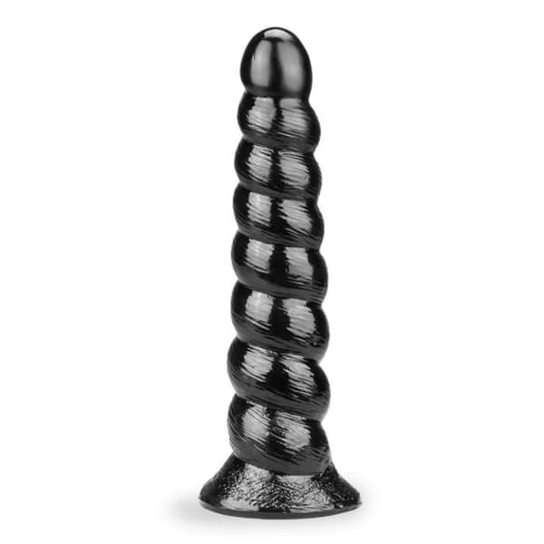 Twist unicorn sugkoppsdildo - LOVE AND VIBES Collection Black