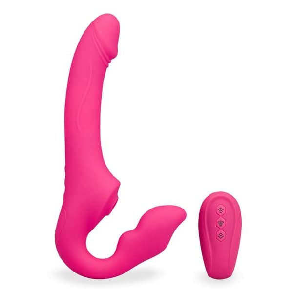 Vibrerande strap-on med Together klitorisstimulator