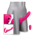 Miniatyrbild 2 av 6: Vibrerande strap-on med Together klitorisstimulator