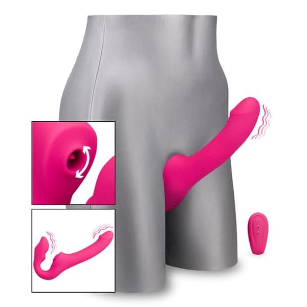 Vibrerande strap-on med Together klitorisstimulator