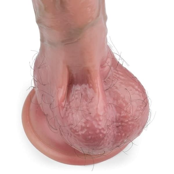 Ruben hårig sugkoppsdildo 15,8cm - LOVE AND VIBES Collection