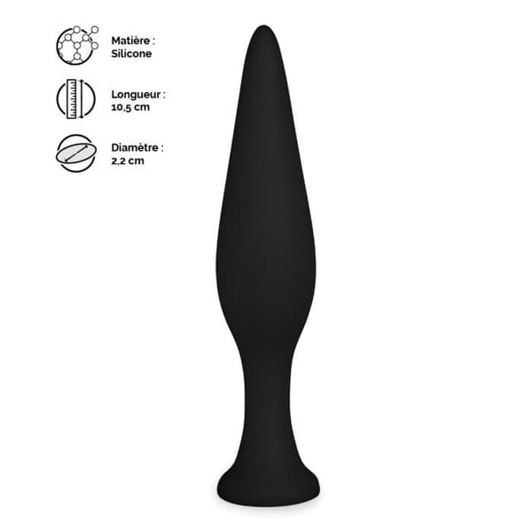 Olive sugkopp anal plugg - Black Plug and Play Collection