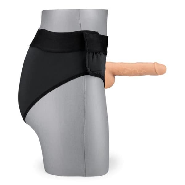 Charles ihålig silikon strap-on dildo 17,0cm