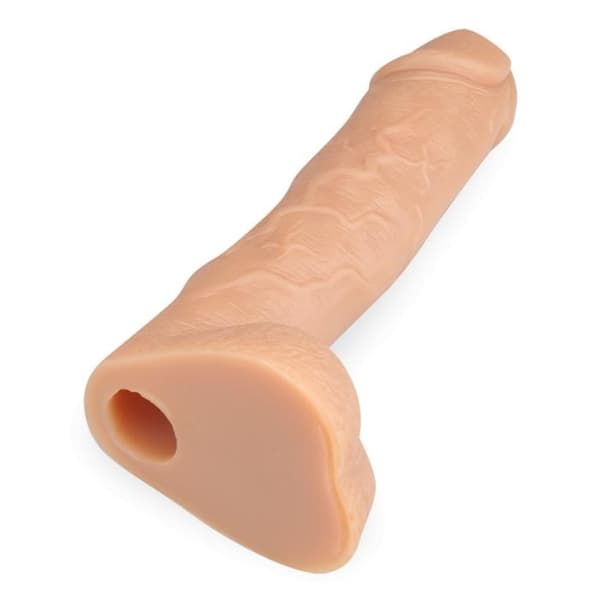 Charles ihålig silikon strap-on dildo 17,0cm