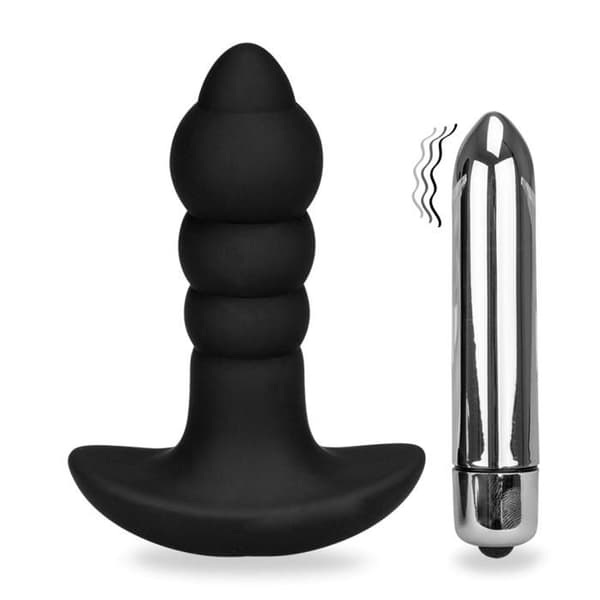 Bubbelvibrerande analplugg