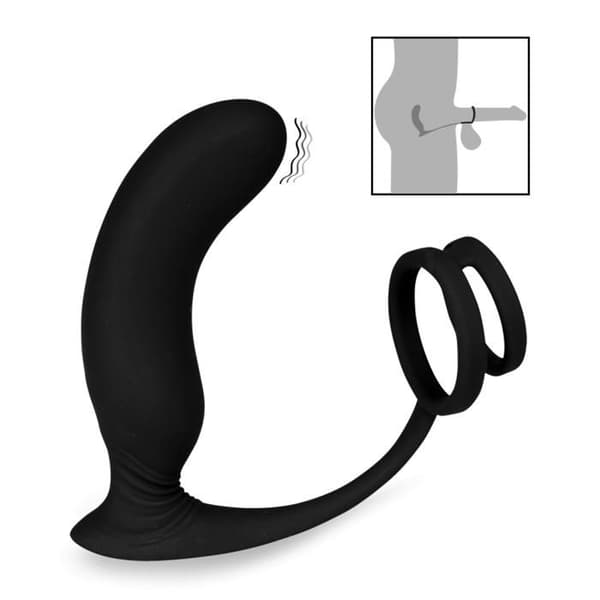 Lanco vibrerande prostatastimulator cockringar