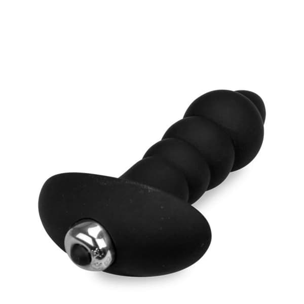Bubbelvibrerande analplugg - MÄRKE - Modell - Medicinsk silikon + ABS - Rosa - Vuxen - Anus - Anal
