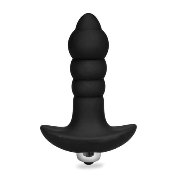 Bubbelvibrerande analplugg - MÄRKE - Modell - Medicinsk silikon + ABS - Rosa - Vuxen - Anus - Anal