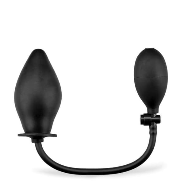 Uppblåsbar analplugg i silikon - Herbert - Diameter 4,6 till 5,1 cm