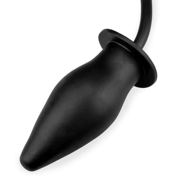 Uppblåsbar analplugg i silikon - Herbert - Diameter 4,6 till 5,1 cm
