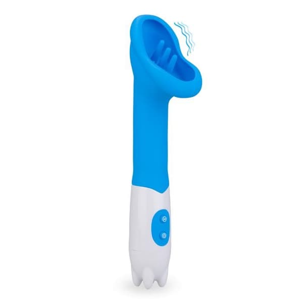 Vulva stimulator vibrator - Märke - Modell - Blå - Medicinsk silikon - Vuxen - Klitoris - Vibrerande