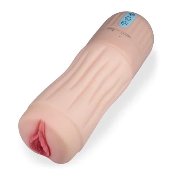 Ariasugande och vibrerande realistisk vagina-onani - Manliga onanister