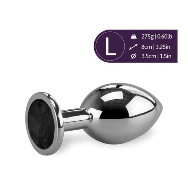 Anal Jewel Rosebud 275gr Medium-Onyx