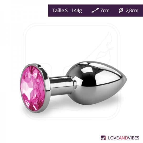 Rosebud Anal Jewel 140gr Liten-rosa kvarts