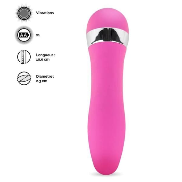 Minivibrator - Ej specificerad - 10cm - Rosa - PVC - Vibrerande