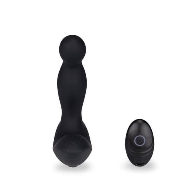 Fjärrstyrd vibrerande prostatastimulator Svart