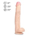 Miniatyrbild 3 av 4: XXL realistisk sugdildo Julius Light Skin