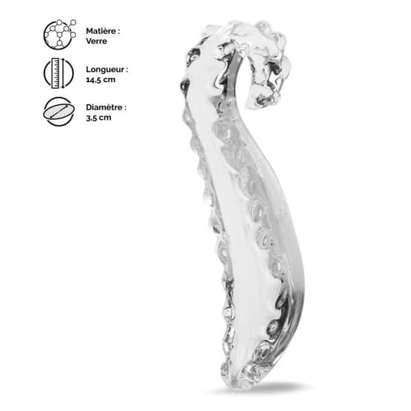 Kristall Tentakel Glas Dildo