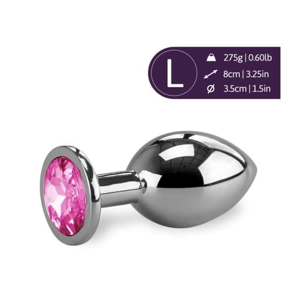 Anal Jewel Rosebud 275gr Medium-Rose Quartz - Diamond Collection