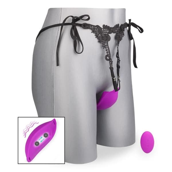 Penelope vibrerande och masserande trosor - LOVE AND VIBES Purple Collection