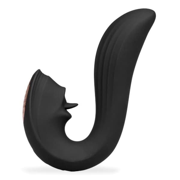 Lucky Licker klitoris och G-punktsstimulator - LOVE AND VIBES Collection Black