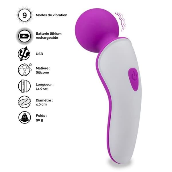 Mini Passagerarstav Vibrator Lila