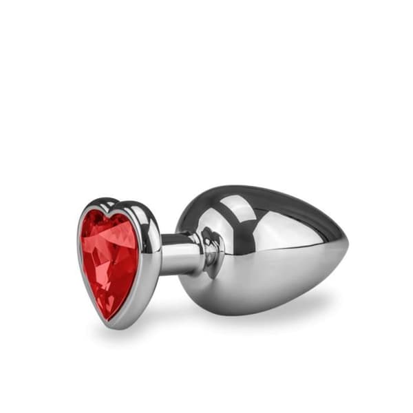 Anal Jewel Rosebud Heart XL Ruby - Diamond Collection