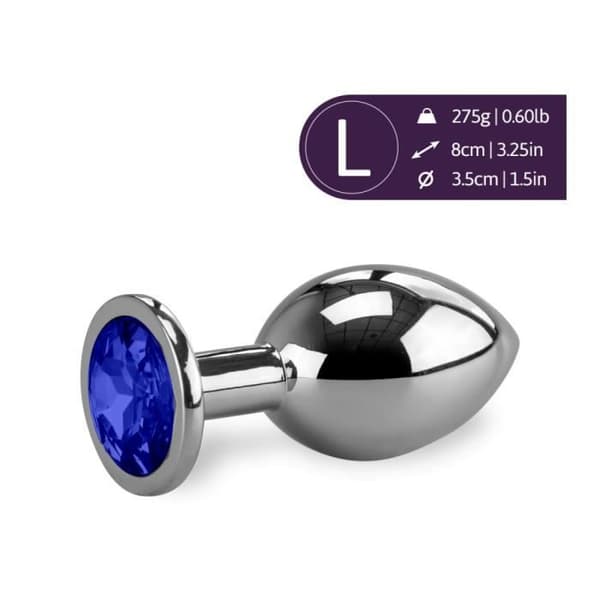 Rosebud Anal Jewel 275gr Medium-Sapphire - Diamond Collection