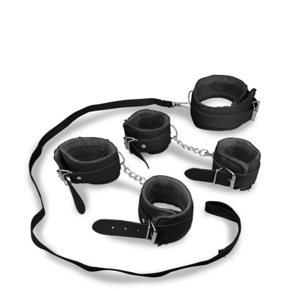 BDSM bondage kit 8 delar - LOVE AND VIBES Collection Black