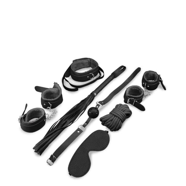 BDSM bondage kit 8 delar - LOVE AND VIBES Collection Black