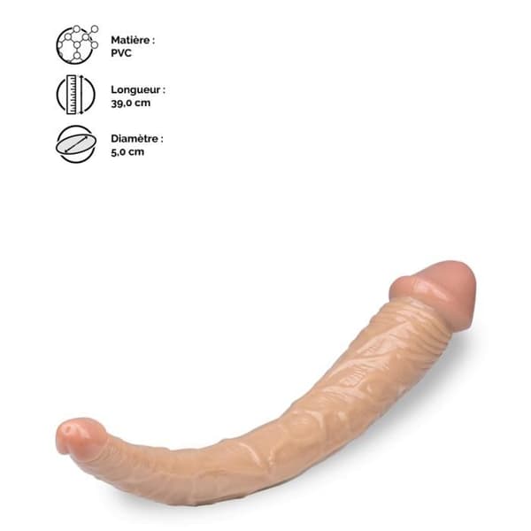 Dubbel dildo Big Brother Matte Skin - Sexleksak - Dubbel penetration