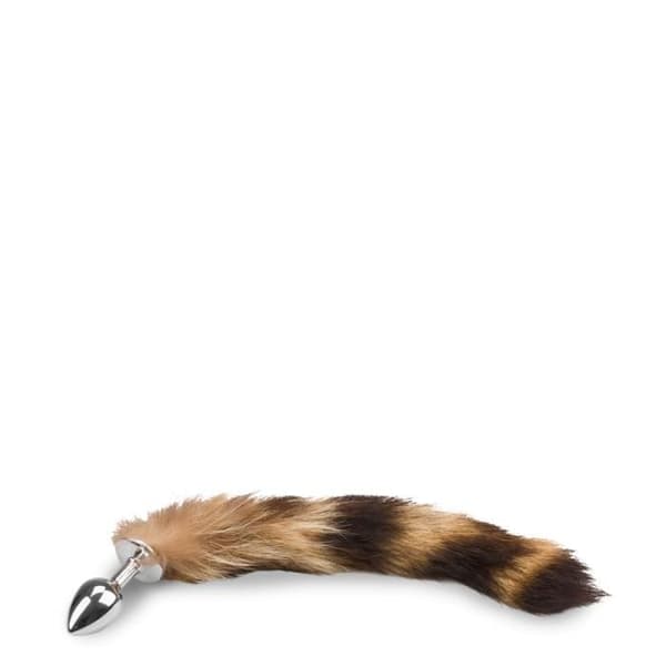 Analplugg - Brun - Lustig kattsvans - Aluminium - Nybörjare - 37 cm