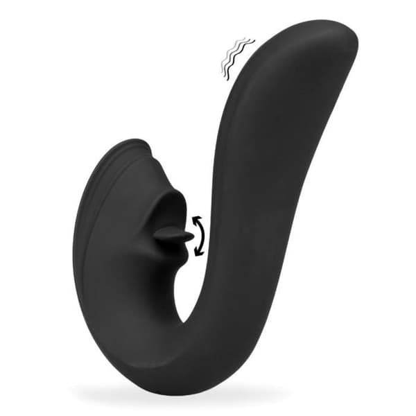 Lucky Licker klitoris och G-punktsstimulator Black