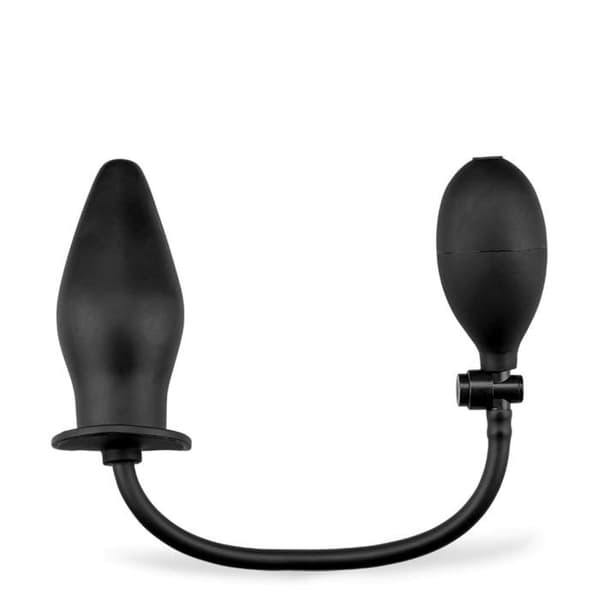 Plugg anal gonflbar - Herbert - Svart - Silikon - Manuell pump - Intensiv stimulering