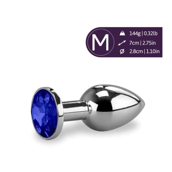 Anal Jewel Rosebud 140gr Small-Sapphire - Diamond Collection