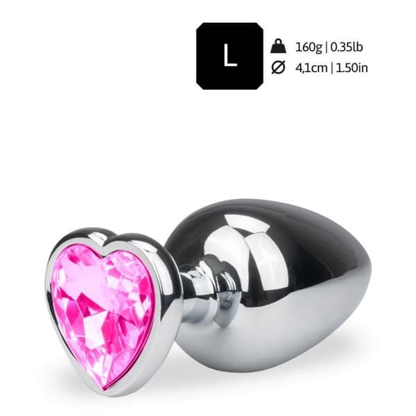 Bijou anal rosebud coeur L - 7 färger