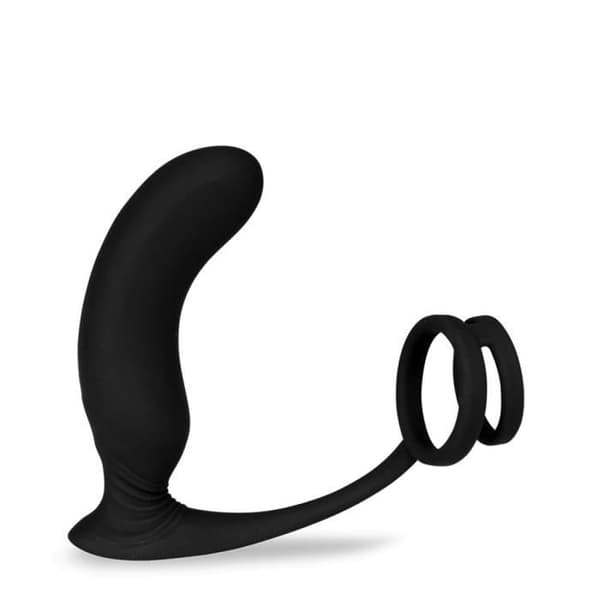 Vibrerande prostatastimulator cockringar Lanco Black