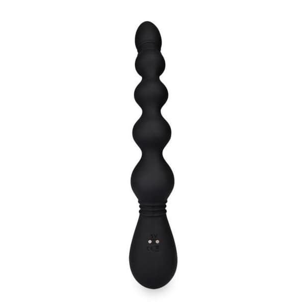 Vins rosenkrans vibrerande analplugg - Black Plug and Play Collection