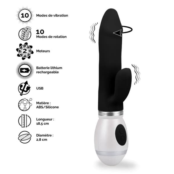 Viva Rotating Rabbit Vibrator - Mr. Rabbit Collection Svart