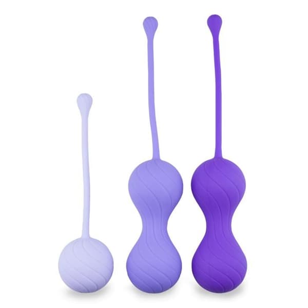 Set med 3 Alice geishabollar - Eroballs Purple Collection