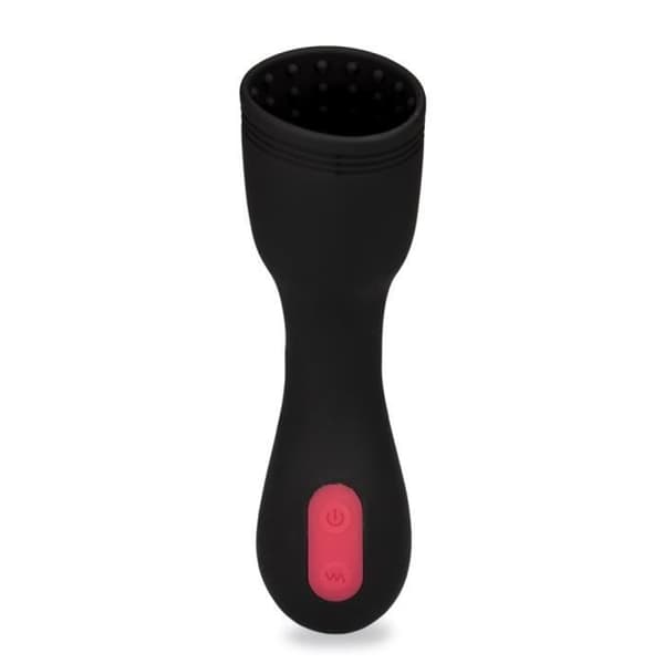 Masturbator för glans med vibration Hedgar 9 lägen - Kollektion Shake-Me Babe Svart