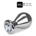 Miniatyrbild 2 av 2: Stor diameter rosebud anal juvel - 3 storlekar - Diamond XXL Collection